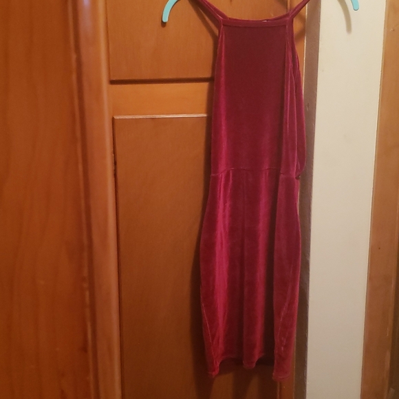 Velvet mini dress - Picture 2 of 5